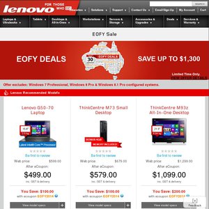 30%OFF ThinkPad, ThinkCentre & ThinkStation Deals and Coupons