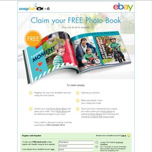 FREE Snapfis photo book Deals and Coupons