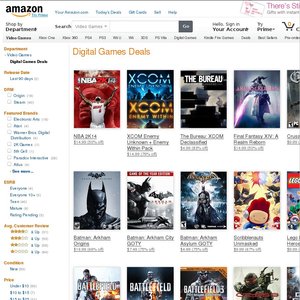 50%OFF Amazon Digital Game Deals Deals and Coupons