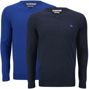 50%OFF Brave Soul Men's Energy 2 Pack Knitted Jumpers Deals and Coupons
