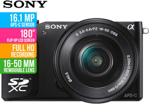 50%OFF SONY NEX-3N 16.1MP camera with SELP 1650 Lens Deals and Coupons