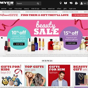 30%OFF One Day Sale at Myer Deals and Coupons