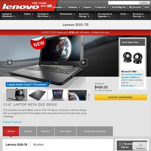 50%OFF Lenovo G50-70 Deals and Coupons