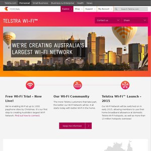 FREE Telstra Wi-Fi™ Trial Deals and Coupons