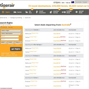 50%OFF Fares at Tiger Air Deals and Coupons