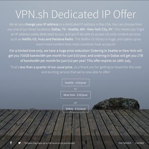 50%OFF VPN in Seattle, New York or Dallas Deals and Coupons