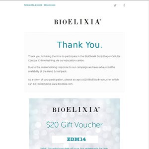 50%OFF BioElixia  Deals and Coupons