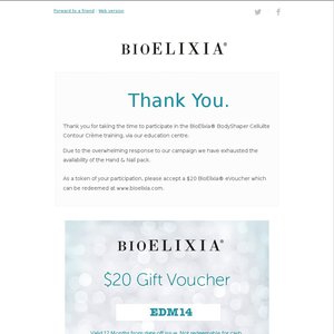 50%OFF BioElixia Deals and Coupons