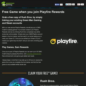 50%OFF Game: Rush Bros Deals and Coupons