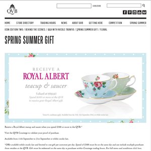 50%OFF Royal Albert Teacup & Saucer , QVB items Deals and Coupons