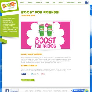 50%OFF Boost Juice Deals and Coupons