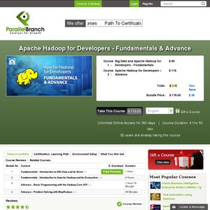 70%OFF Apache Hadoop Fundamentals and Advance Bundle Course Deals and Coupons