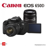 50%OFF Canon EOS 650D Kit 18-55mm IS & 55-250mm Deals and Coupons