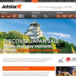 50%OFF Flights to Japan via Jetstar Deals and Coupons