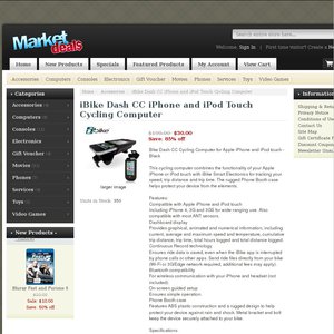 85%OFF iBike Dash CC iPhone and iPod Touch Cycling Computer Deals and Coupons