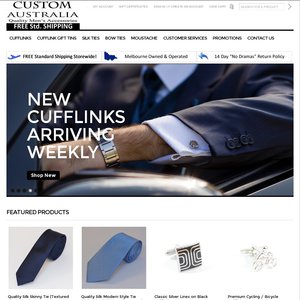 30%OFF Men's Cufflink at CustomAustralia Deals and Coupons