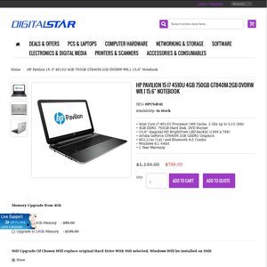 50%OFF Great deal for HP Pavilion15 J3Z09PA i7-4510U Deals and Coupons