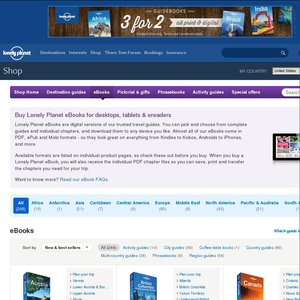 50%OFF Lonely Planet eBooks Deals and Coupons