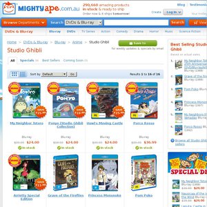 50%OFF Ghibli Blu-rays (HD Remastered) Totoro, Nausicaa, Ponyo, Laputa Deals and Coupons