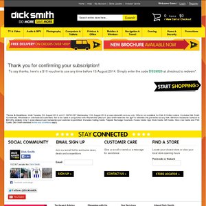 20%OFF all items at dick smith Deals and Coupons