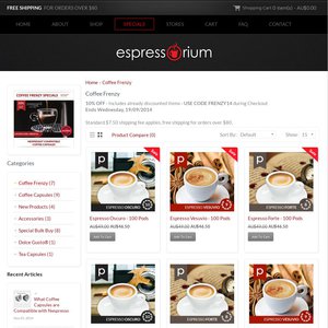 10%OFF 10% off Selected Nespresso Compatible Pods Deals and Coupons