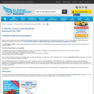 50%OFF 6 Months Classic Care Roadside Assistance Deals and Coupons