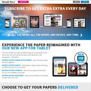 50%OFF Herald Sun subscription Deals and Coupons