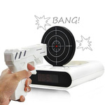 50%OFF Novelty Laser Gun Target Shooting Digital Alarm Clock Deals and Coupons