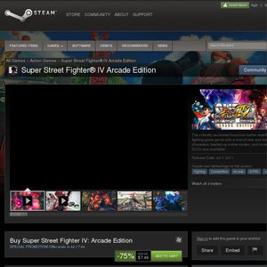 50%OFF [STEAM] Super Street Fighter IV: Arcade Edition Deals and Coupons