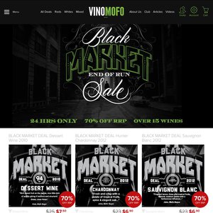 70%OFF Vinomofo BLACK MARKET Wines Deals and Coupons