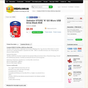 50%OFF 8GB Verbatim Store 'N' Go Micro USB Deals and Coupons