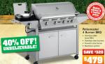 40%OFF Patiomaster 4-burner BBQ Deals and Coupons