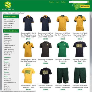10%OFF Socceroos 2014 World Cup Replica Australia Home Jersey Deals and Coupons