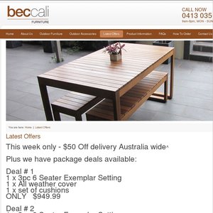 50%OFF Brand New Hardwood Timber Outdoor Furniture  Deals and Coupons
