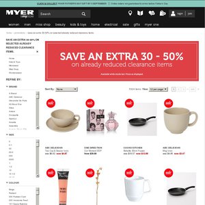 50%OFF Myer items Deals and Coupons
