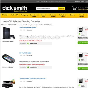 10%OFF selected gaming consoles Deals and Coupons