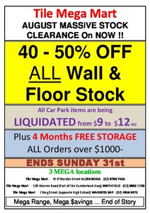 50%OFF Wall and Floor Tiles Deals and Coupons