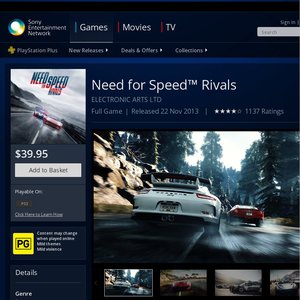 50%OFF PS3 Game: Need for Speed Rivals Deals and Coupons