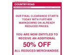 50%OFF Clearance sale Deals and Coupons