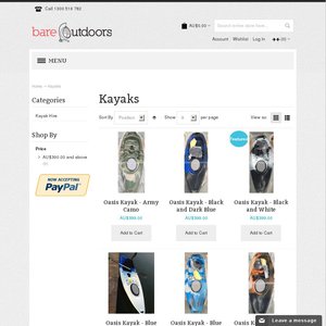 17%OFF Bare Outdoors Fishing Kayak Package Deals and Coupons