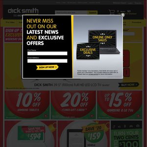 50%OFF Dick Smith items Deals and Coupons