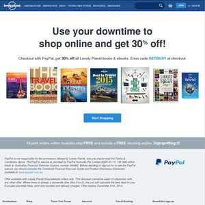 30%OFF  Lonely Planet Guides  Deals and Coupons