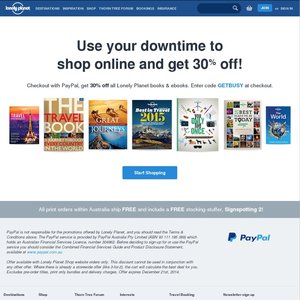 30%OFF Lonely Planet Guides Deals and Coupons