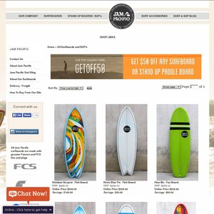 50%OFF Jam Pacific Stand up Paddle Board or Surfboard Deals and Coupons