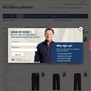 50%OFF Big Men's Casual Pants Deals and Coupons