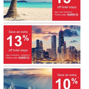 15%OFF Hotel Club stays  Deals and Coupons