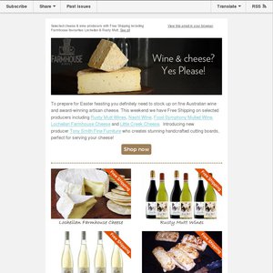 50%OFF cheese, condiments, wooden home accessories, nashi juice, wine Deals and Coupons