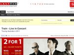 50%OFF  tickets to Train. State Theatre Sydney Deals and Coupons