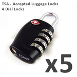 50%OFF 4 DIAL Travel Luggage Lock Deals and Coupons