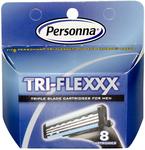 50%OFF Personna Razor Blades, Tri-Flexxx, Triple Blade Cartridges for Men, 8 Cartridges Deals and Coupons